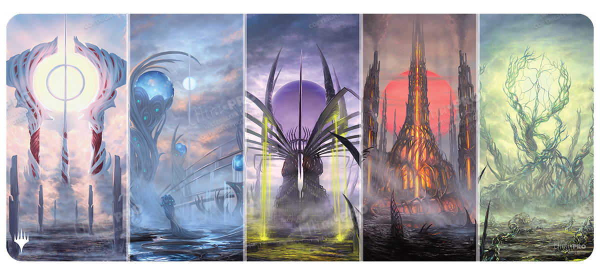 Phyrexia All Will Be One Phyrexian Basic Land Tableaux Table Playmat for Magic: The Gathering