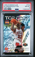 1996-97 Topps Stadium Club-Top Crop # TC9 Michael Jordan/Gary Payton PSA 8