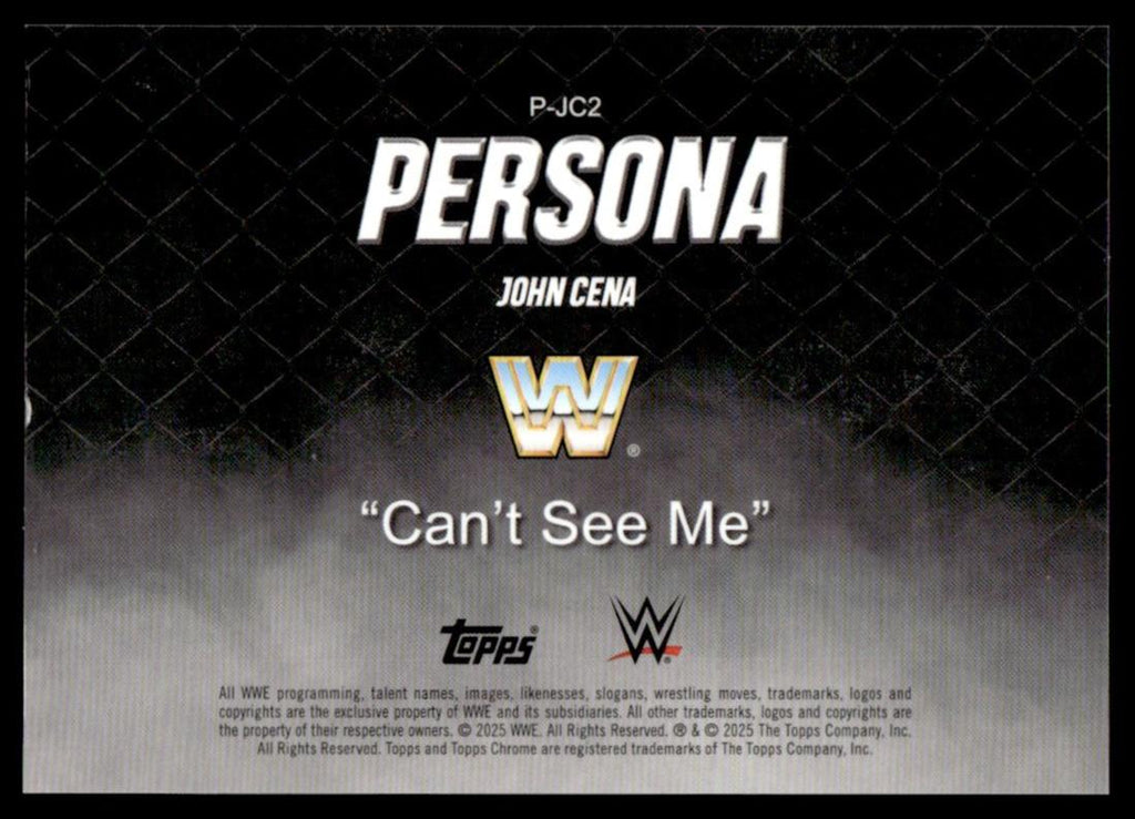 2025 Topps Chrome P-JC2 John Cena Persona