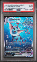 PSA 9 - 2021 POKEMON SWSH BLACK STAR PROMO #182 FA/VAPOREON VMAX VAPOREON VMAX PREM.COLL.