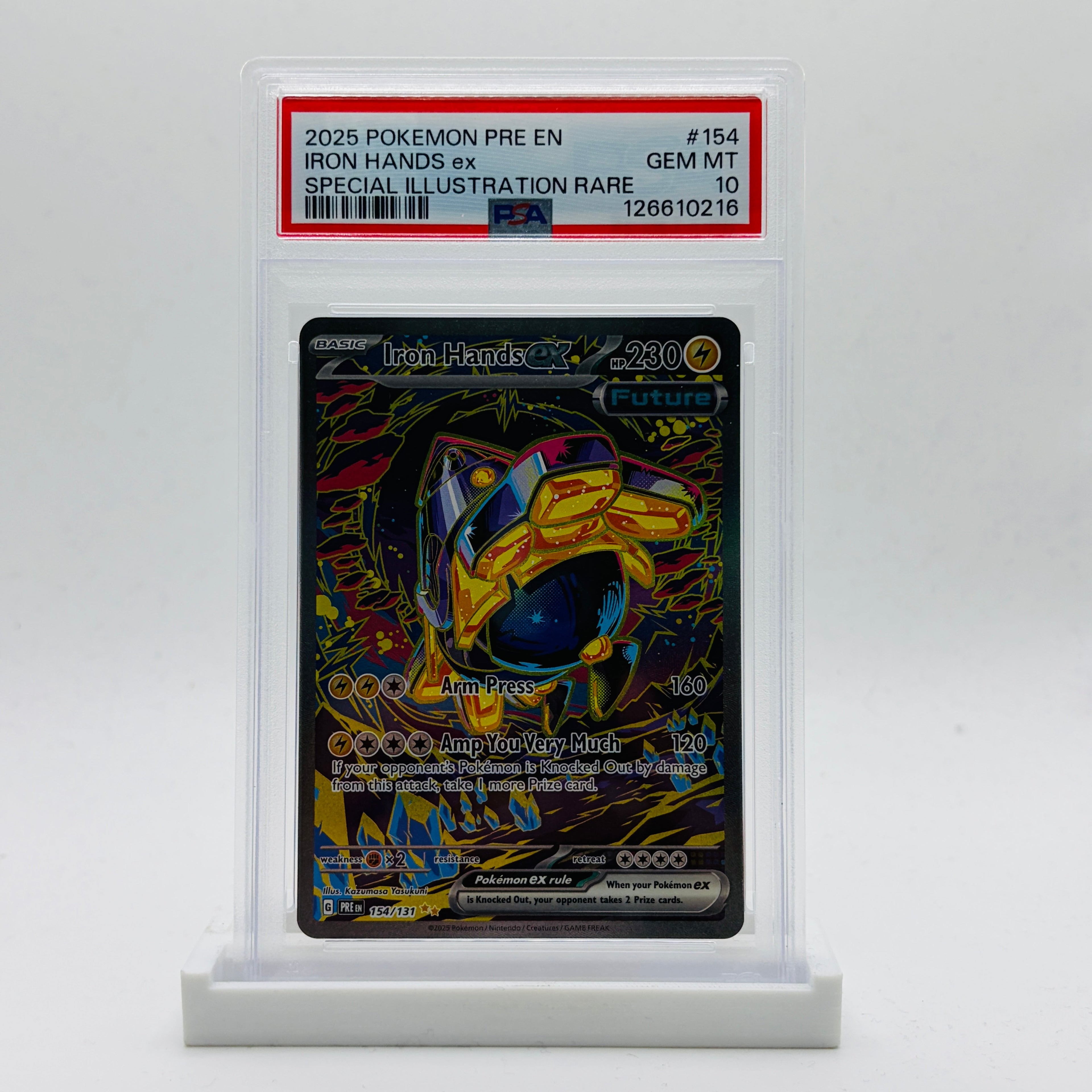 PSA 10 Iron Hands ex Special Illustration Rare - 2025 Pokemon Prismatic Evolutions