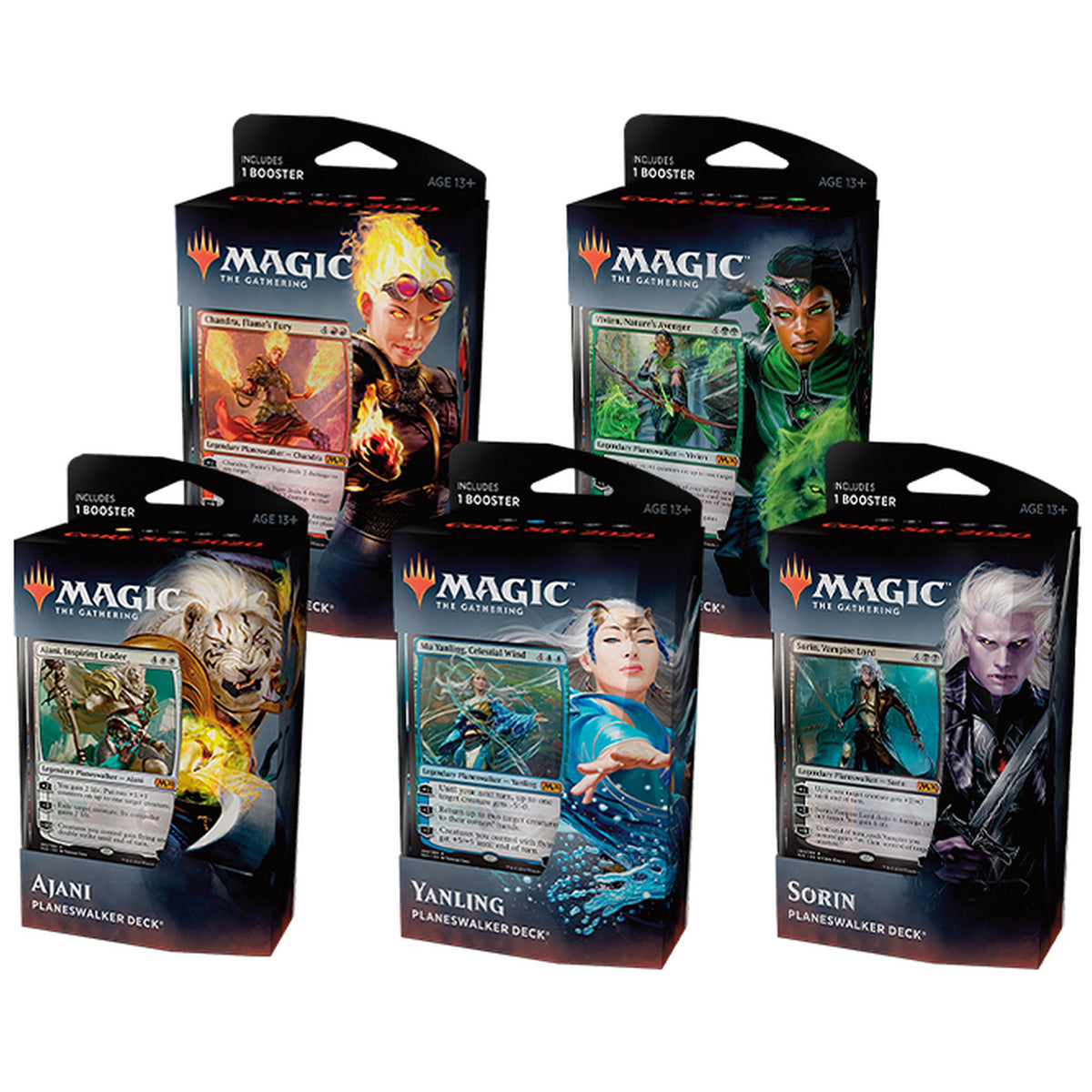 Magic Core 2020 Planeswalker Theme Decks (Set of 5) MTG