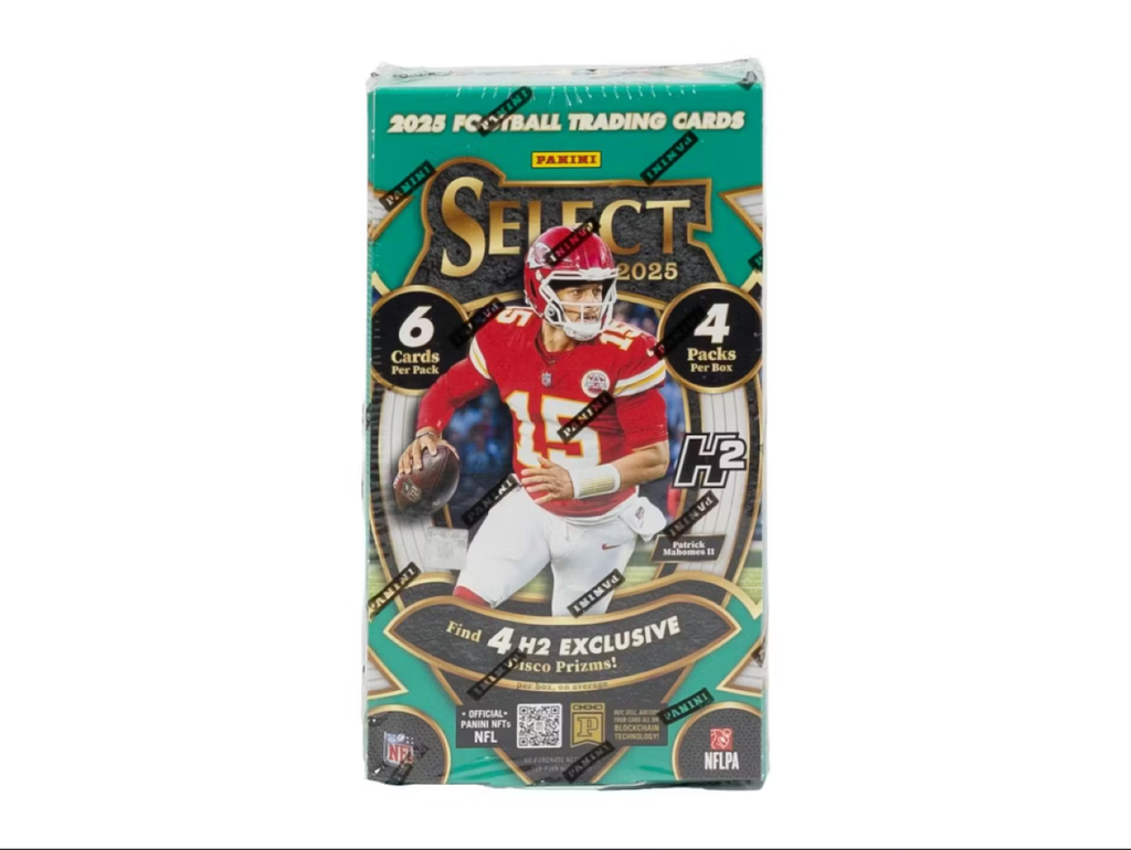 2025 Panini Select Football H2 Box (Disco Prizms)