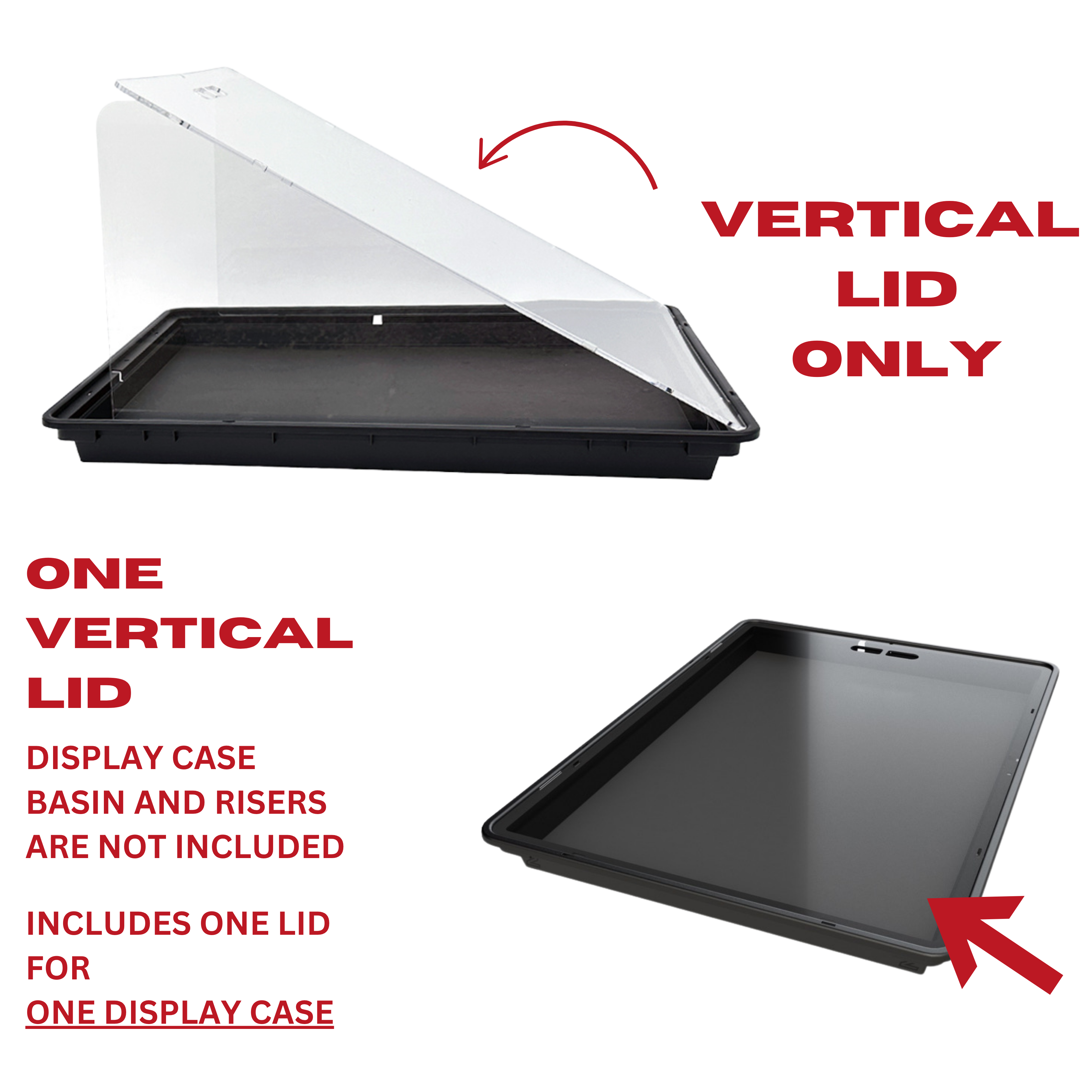 Zion Cases Display Case With Risers