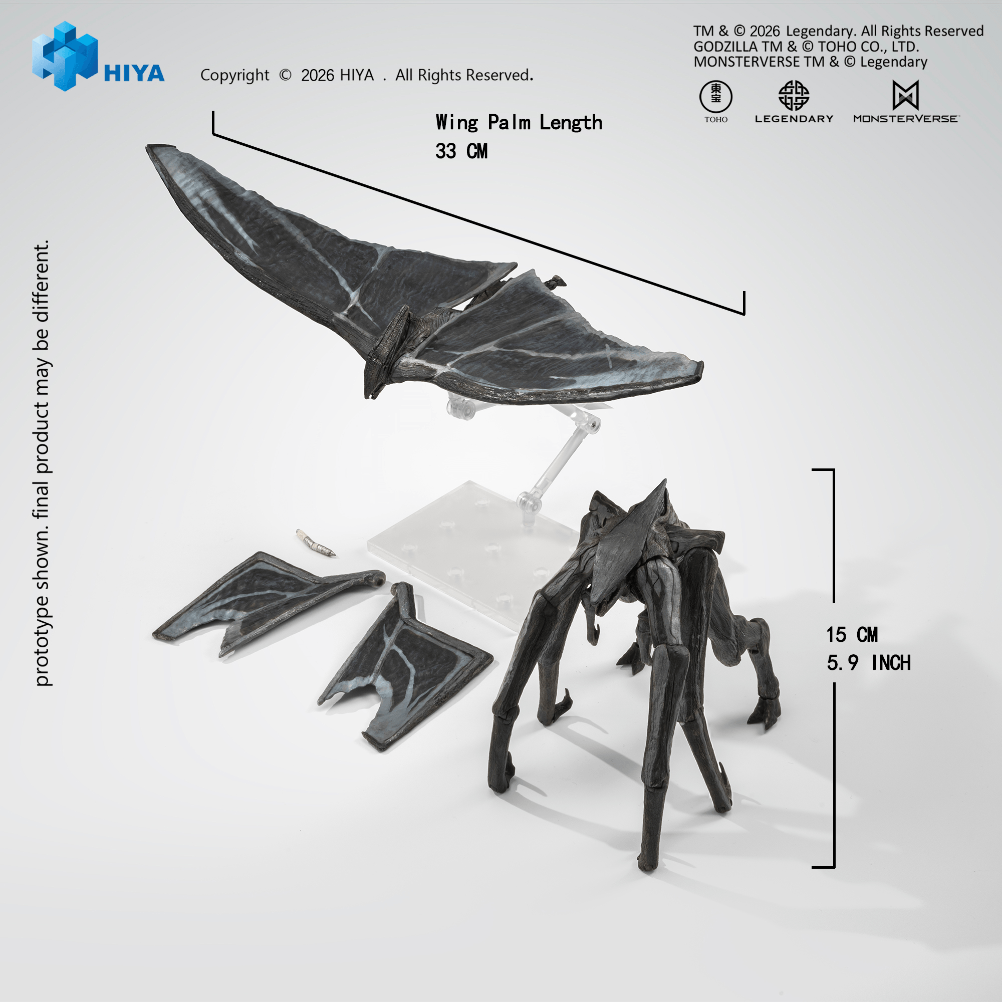 None Scale 6 Inch Godzilla 2014 Male &amp; Female Muto Set Action Figure