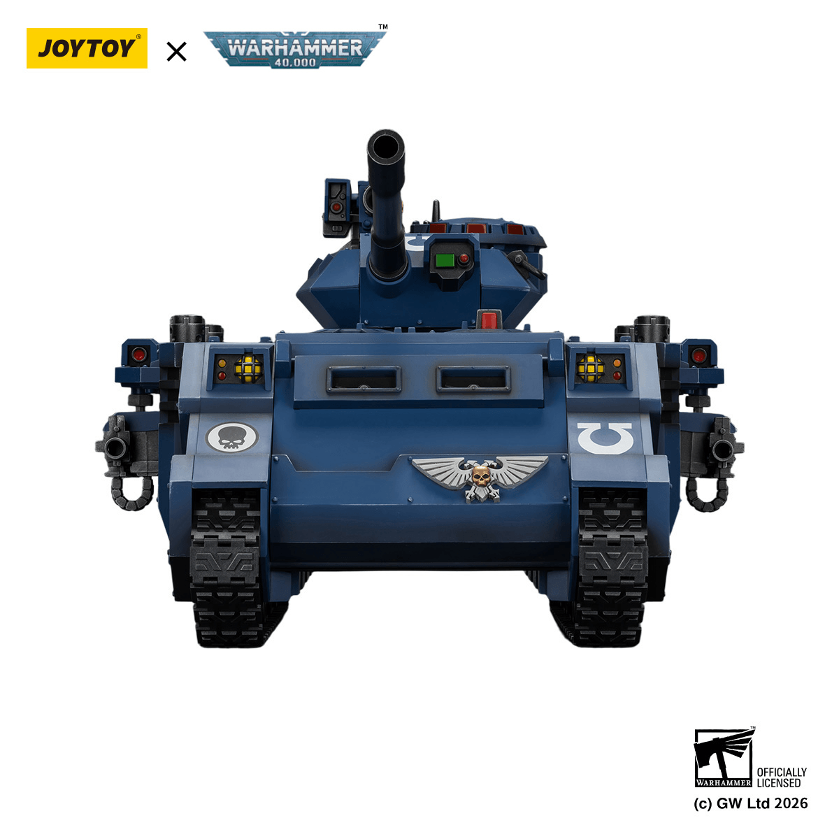 Ultramarines Predator Destructor with turret-mounted autocannon and sponson-mounted heavy bolters