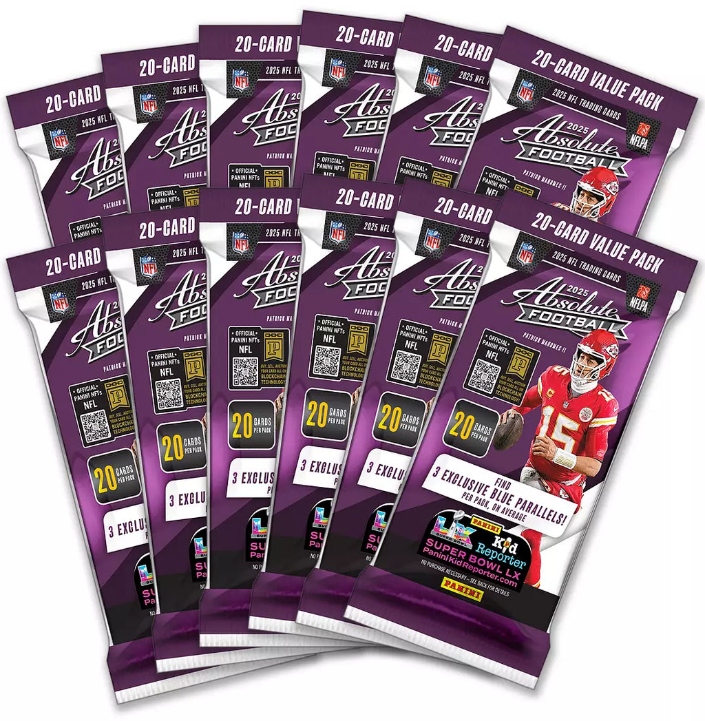 2025-26 Panini Absolute NFL Football Fat Pack Sealed Box (12 Packs)