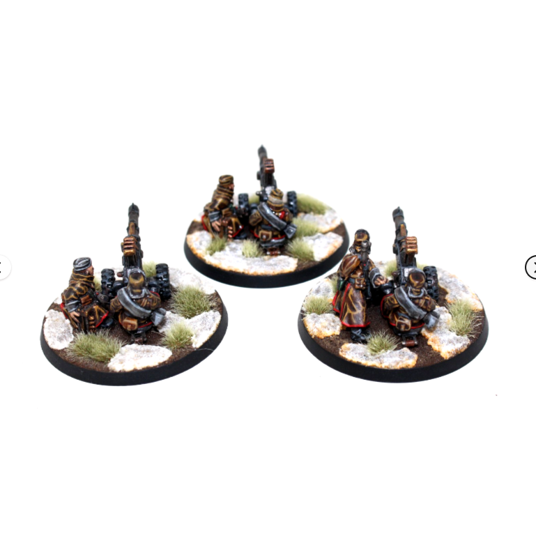 Warhammer Imperial Guard Autocannon Team Metal Well Painted A33