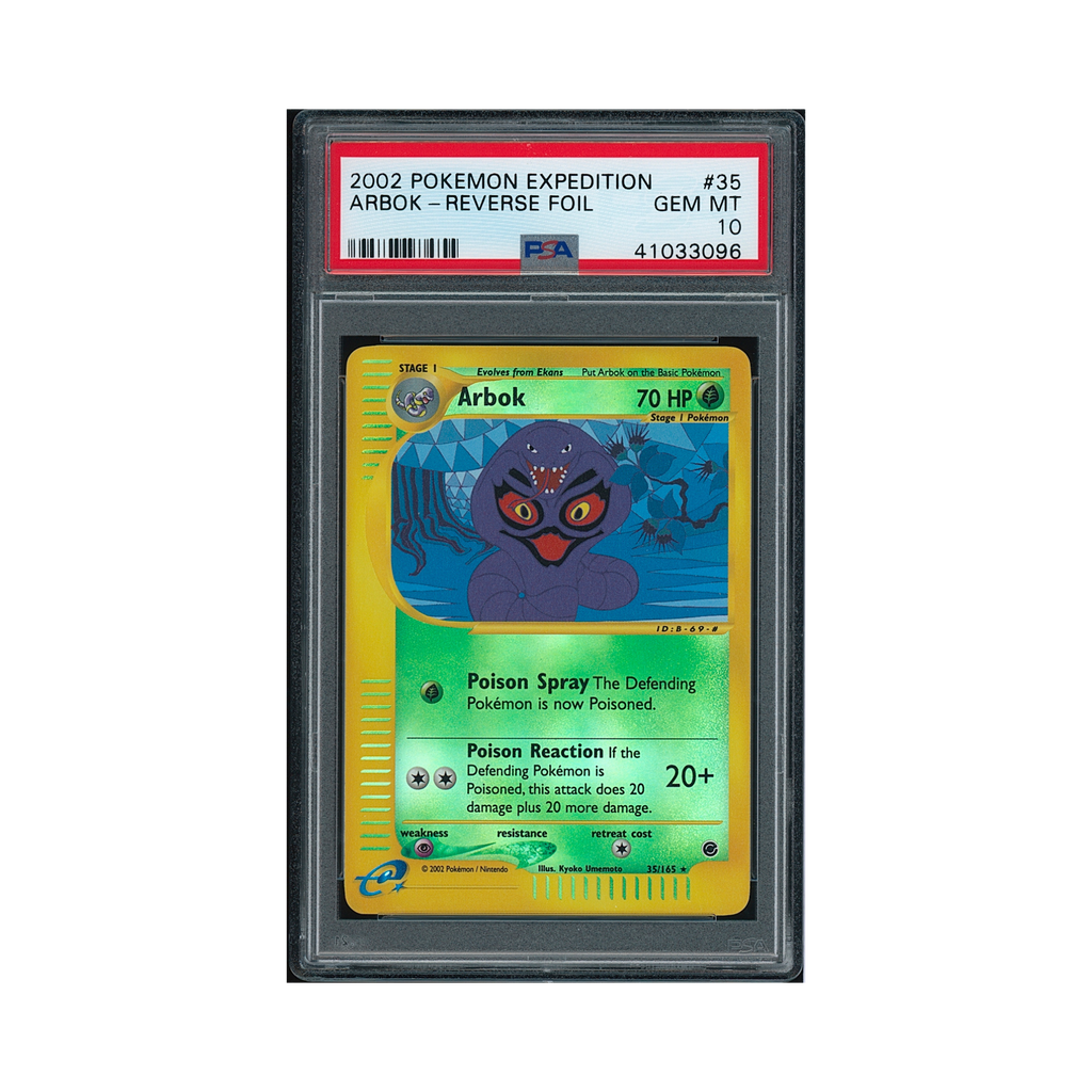 2002 Pokemon Expedition Arbok Reverse-Foil #35 PSA 10