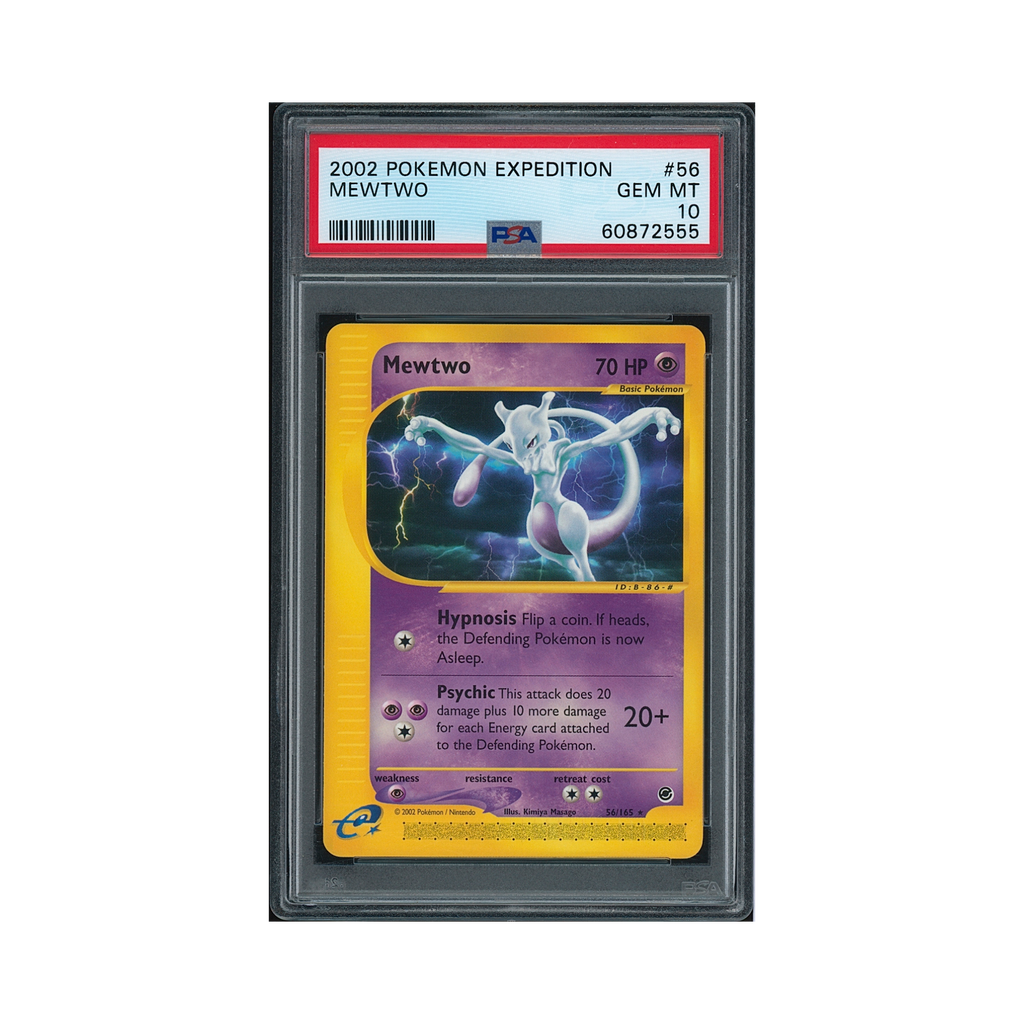 2002 Pokemon Expedition Mewtwo #56 PSA 10