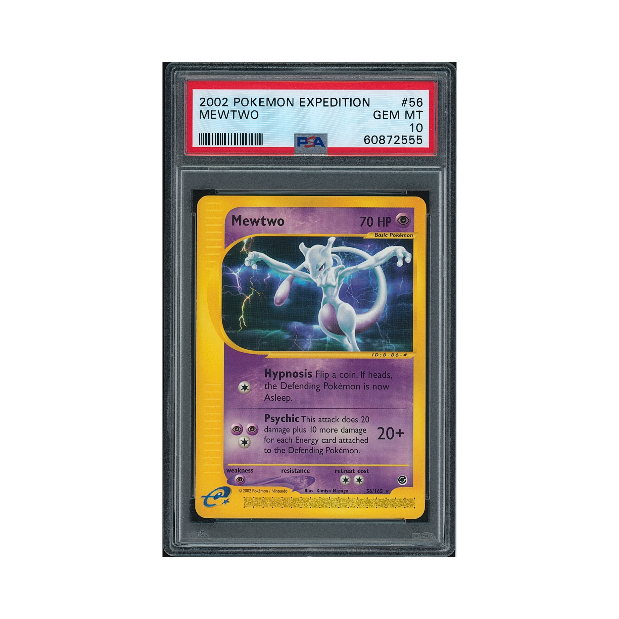 2002 Pokemon Expedition Mewtwo #56 PSA 10