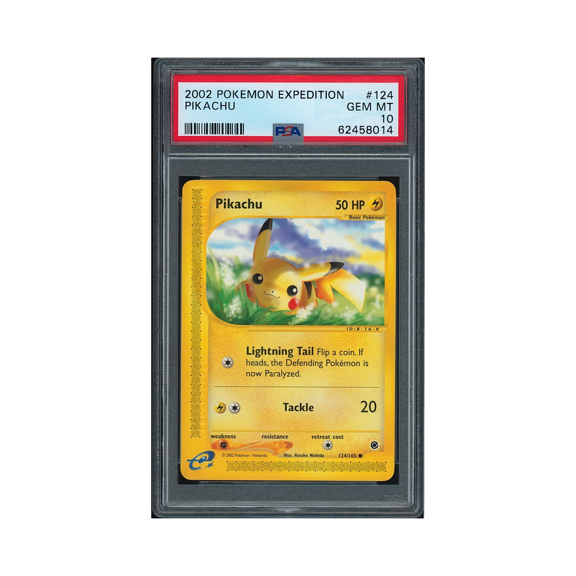 2002 Pokemon Expedition Pikachu #124 PSA 10