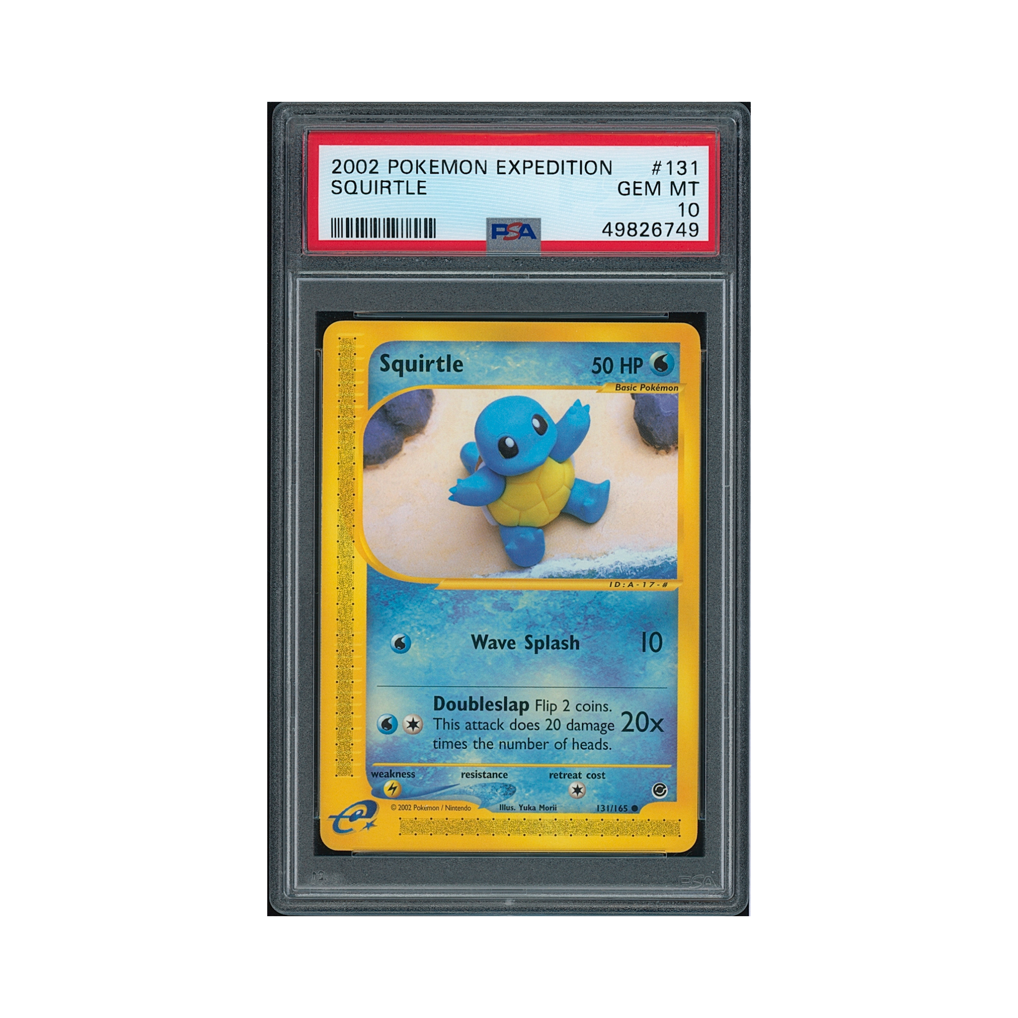2002 Pokemon Expedition Squirtle #131 PSA 10