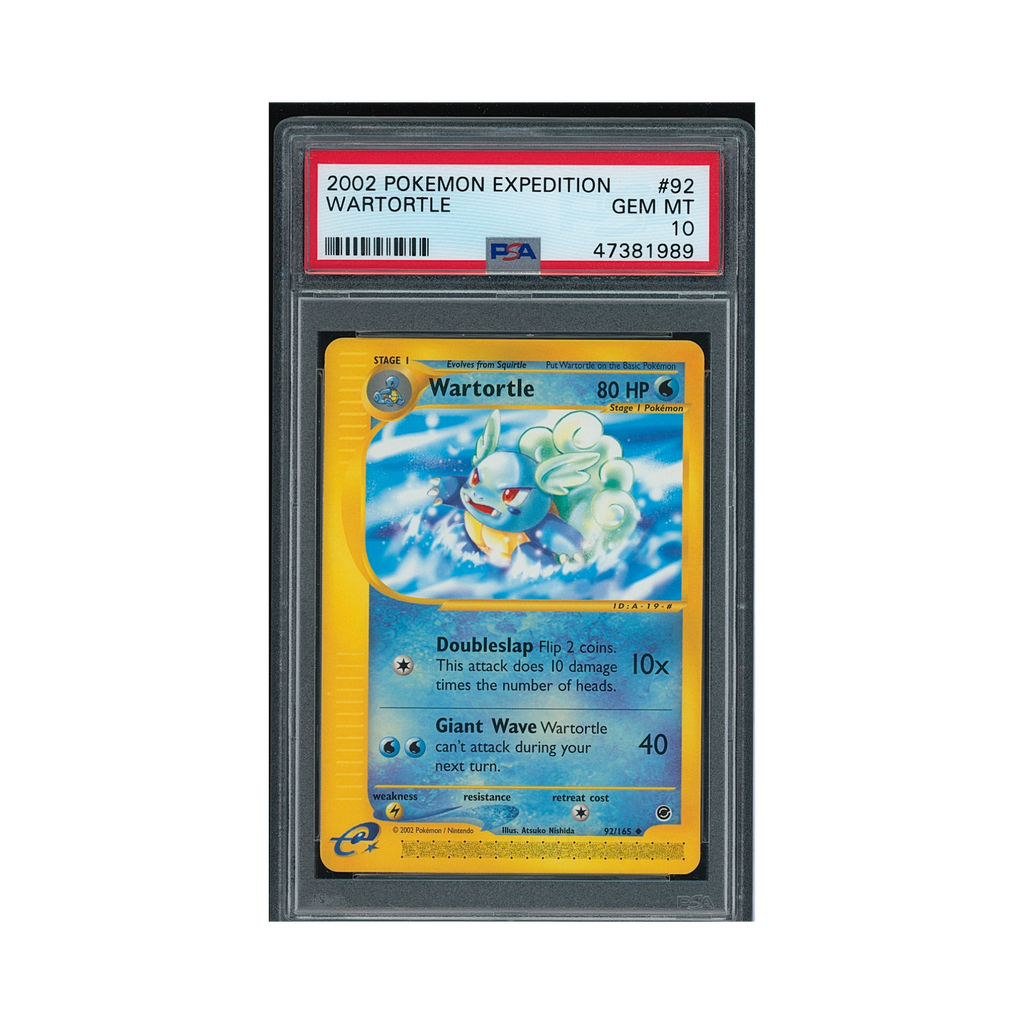 2002 Pokemon Expedition Wartortle #92 PSA 10