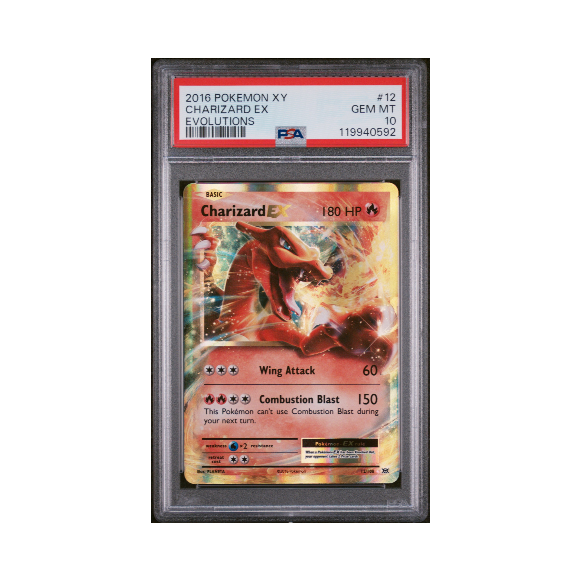 2016 Pokemon XY Evolutions Charizard EX #12 PSA 10
