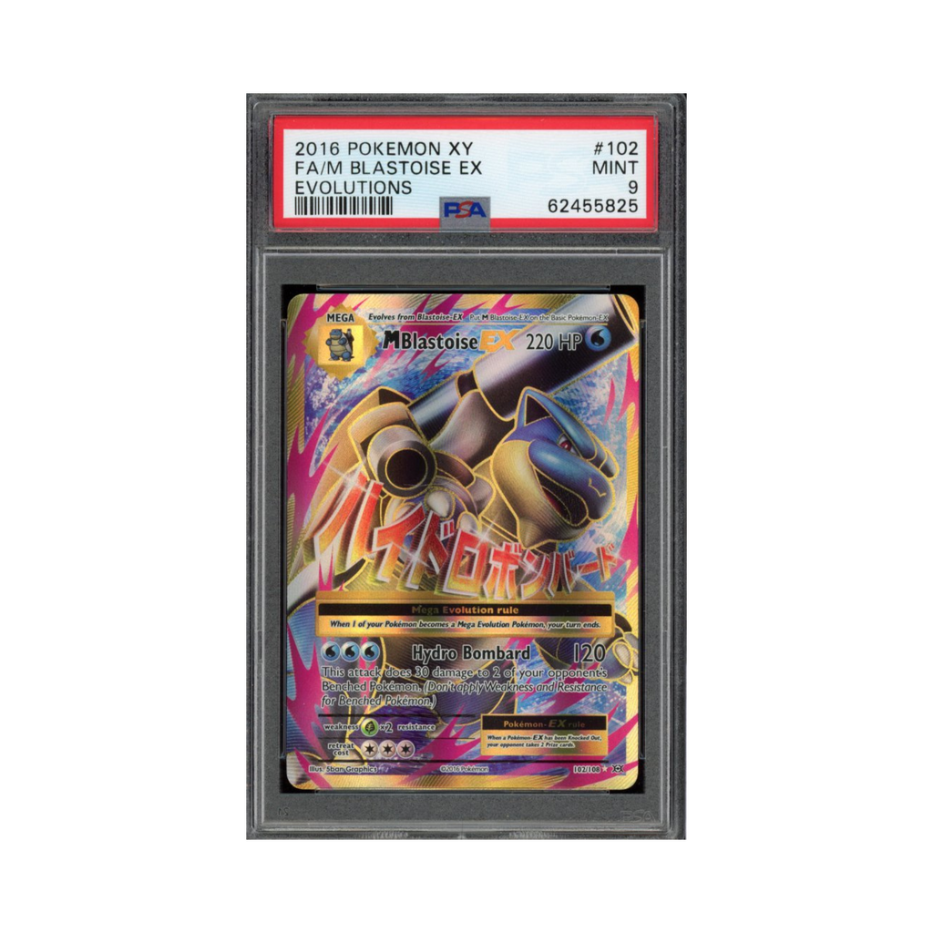 2016 Pokemon XY Evolutions FA M Blastoise Ex #102 PSA 9