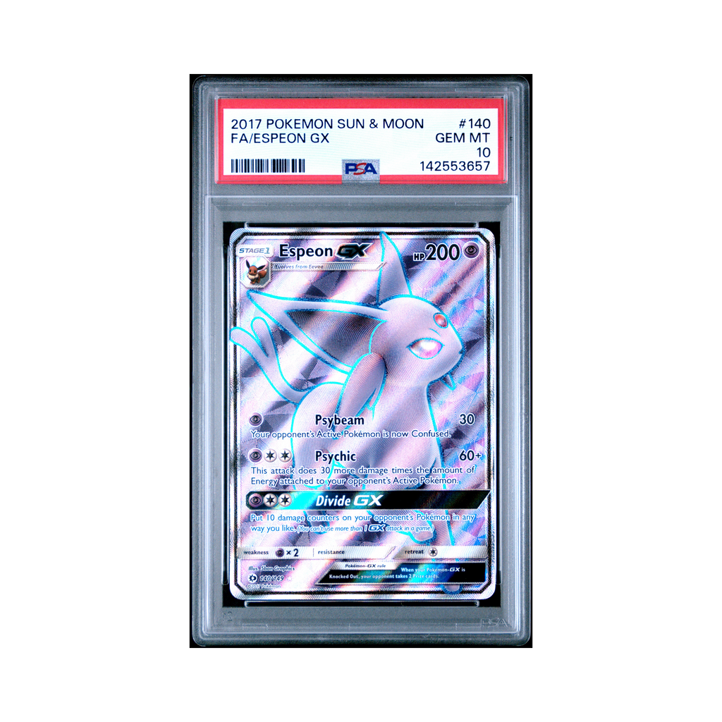 2017 Pokemon Sun & Moon Espeon GX #140 PSA 10