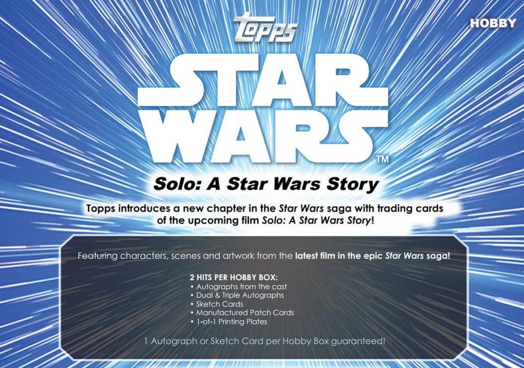 2018 Topps Star Wars Solo: A Star Wars Story Hobby Box
