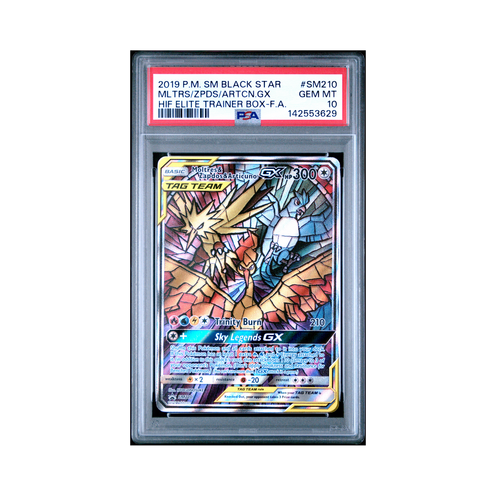 2019 Pokemon SM Black Star Promo Mltrs/zpds/artcn.gx #SM210 PSA 10