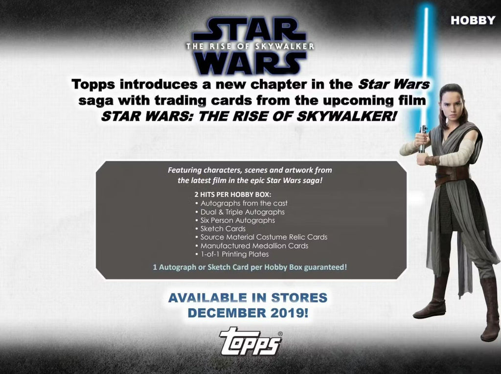 2019 Topps Star Wars The Rise Of Skywalker Hobby Box