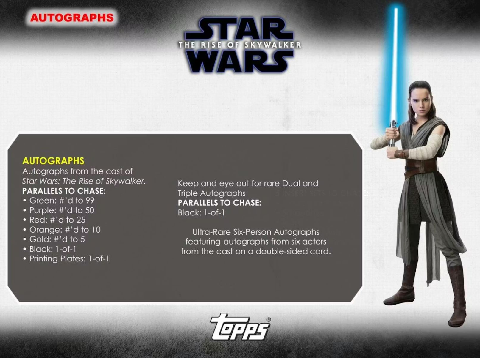 2019 Topps Star Wars The Rise Of Skywalker Hobby Box