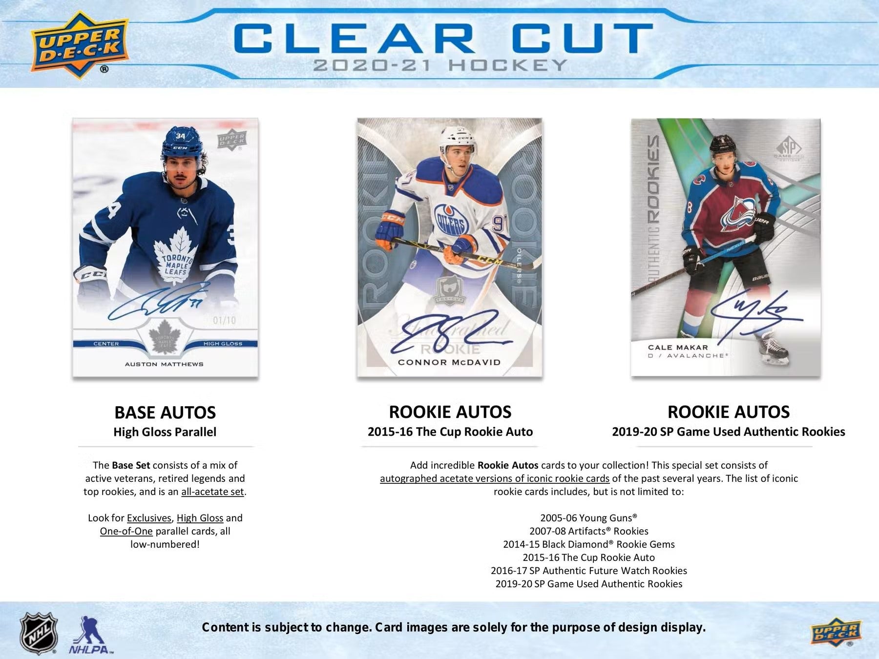 2020-21 Upper Deck Clear Cut Hockey Hobby Box