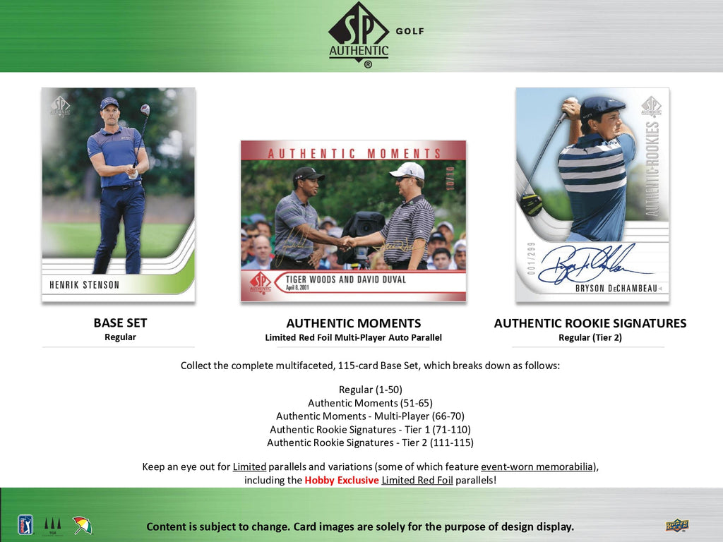 2021 Upper Deck SP Authentic Golf Hobby Box