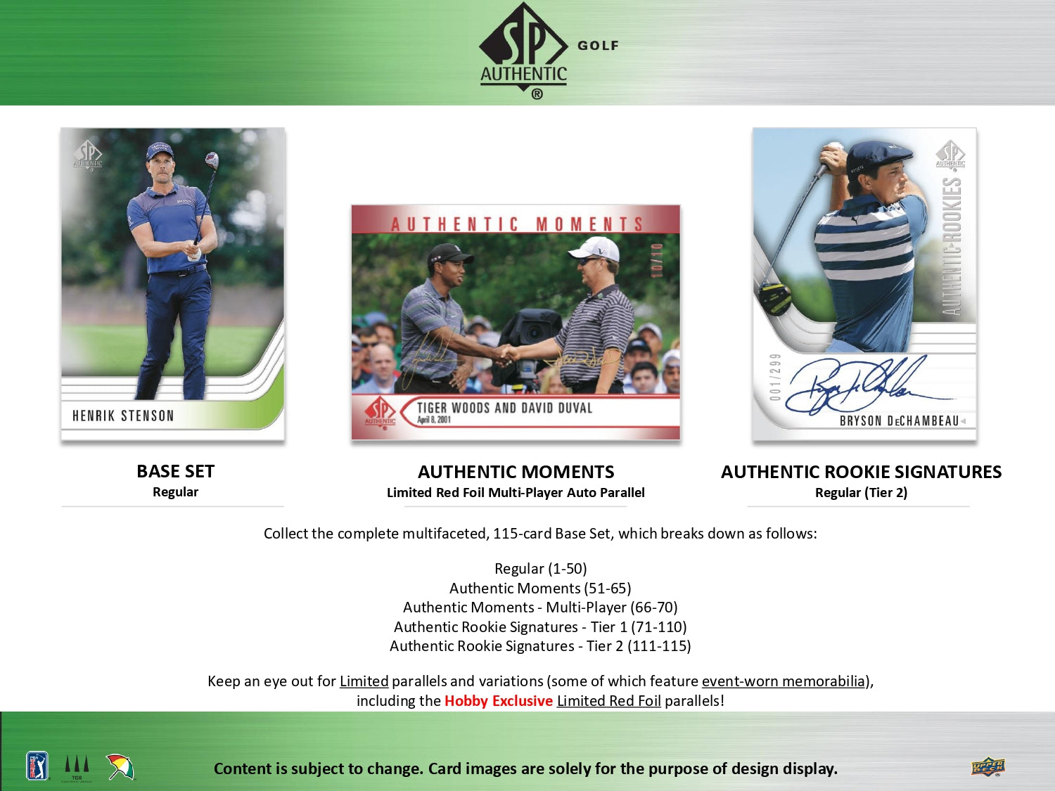 2021 Upper Deck SP Authentic Golf Hobby Box