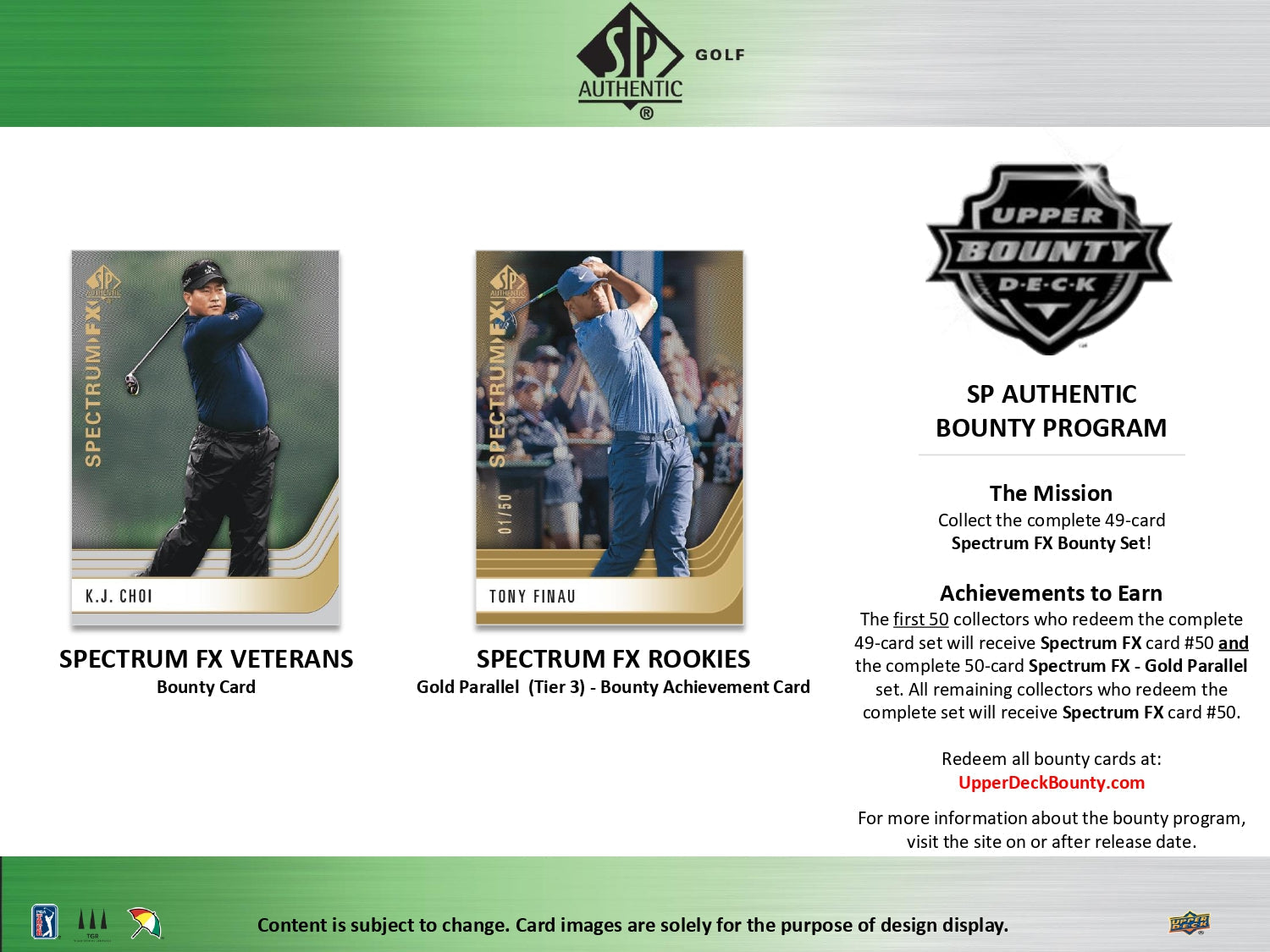 2021 Upper Deck SP Authentic Golf Hobby Box