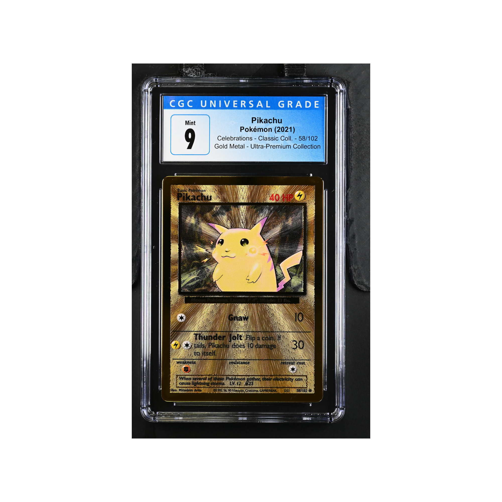 2021 Pokemon Base Pikachu #58 CGC 9