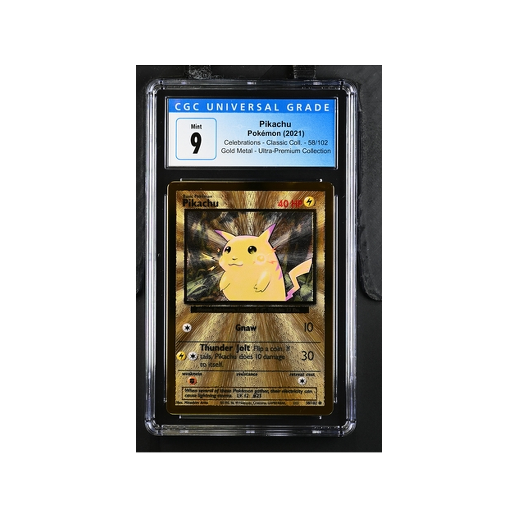 2021 Pokemon Base Pikachu #58 CGC 9
