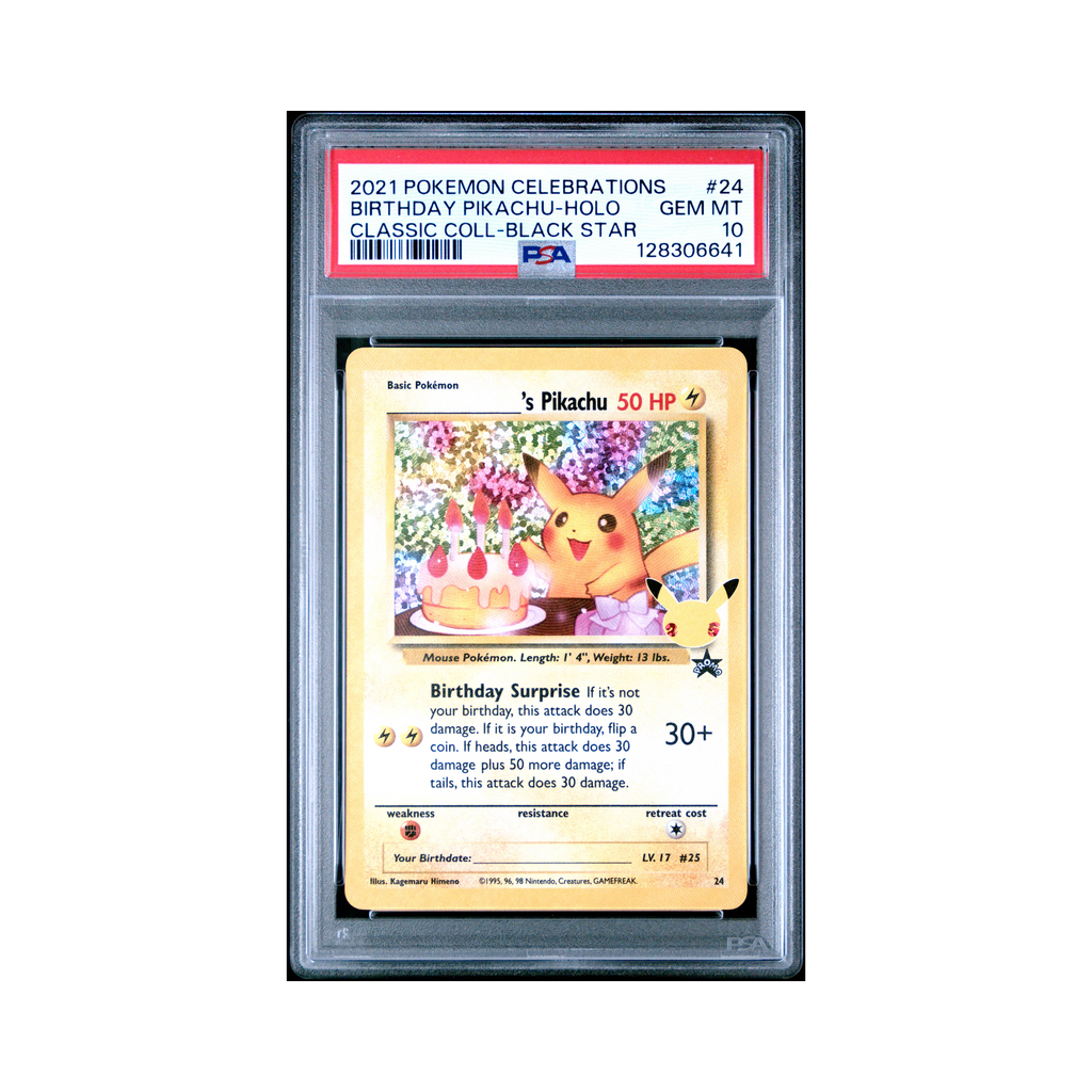 2021 Pokemon Celebrations Classic Collection Birthday Pikachu #24 PSA 10