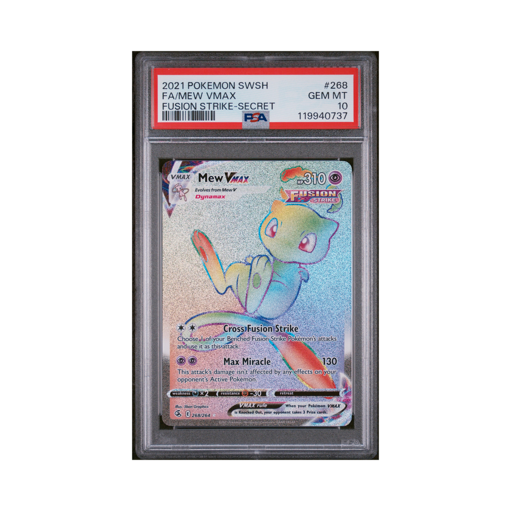 2021 Pokemon Sword & Shield Fusion Strike Mew VMAX #268 PSA 10