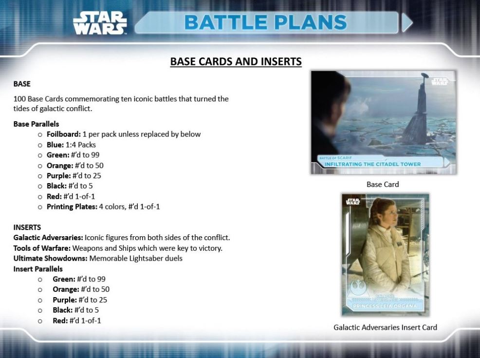 2021 Topps Star Wars Battle Plans Hobby Box