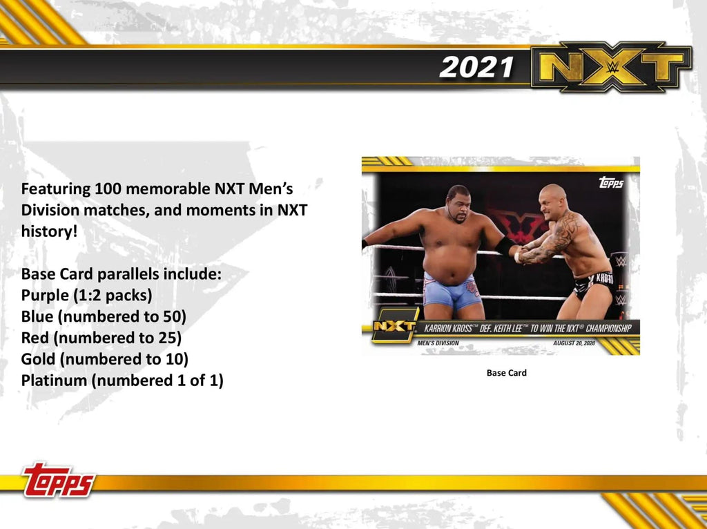 2021 Topps WWE NXT Hobby Box