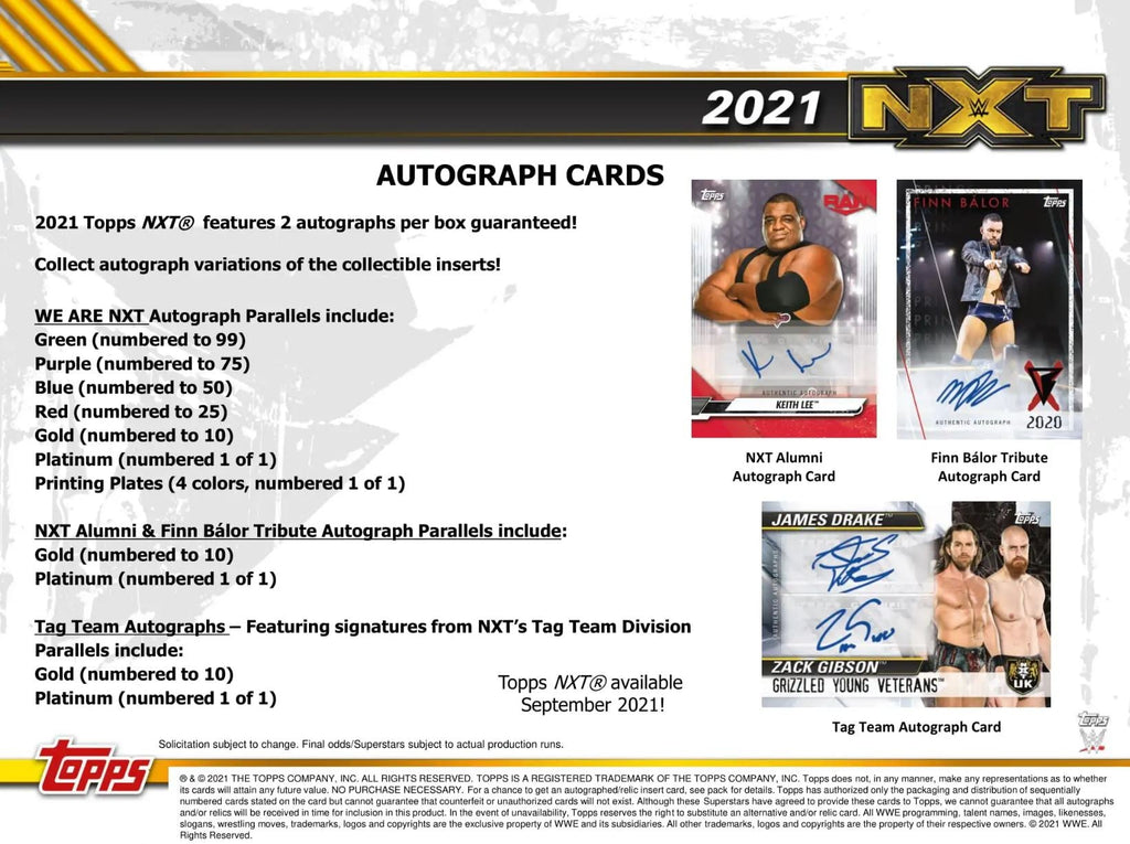 2021 Topps WWE NXT Hobby Box