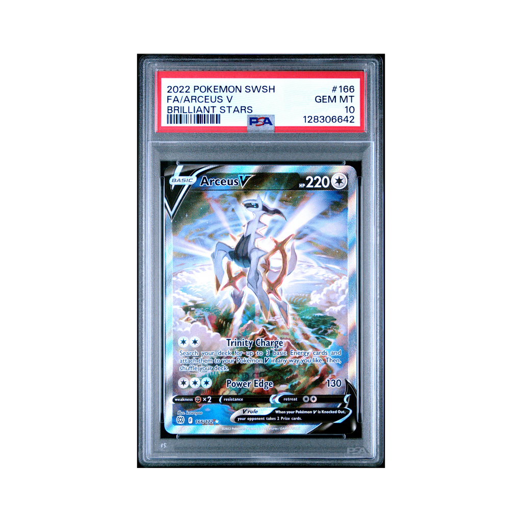 2022 Pokemon Sword & Shield Brilliant Stars Arceus V #166 PSA 10