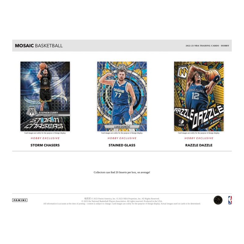 2022/23 Panini Mosaic Basketball Hobby 12er Boxen Case