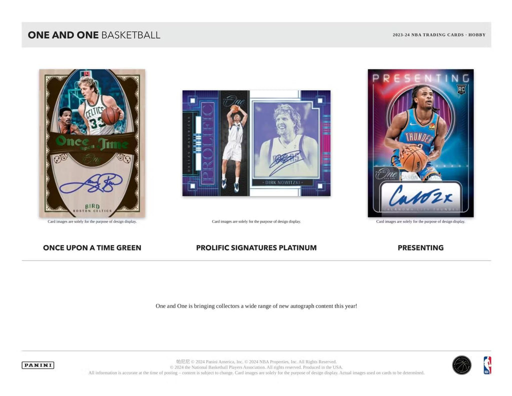 2023-24 Panini One And One Basketball Hobby Box