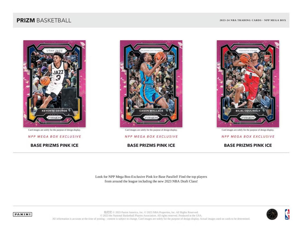 2023-24 Panini Prizm Basketball Mega Box (Pink Ice Prizms)