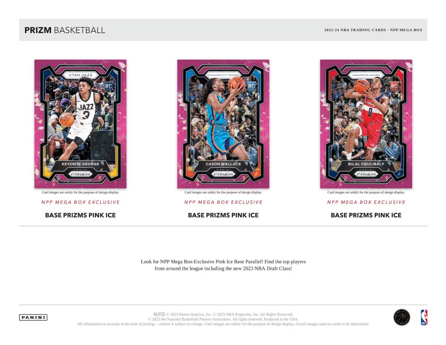 2023-24 Panini Prizm Basketball Mega Box (Pink Ice Prizms)