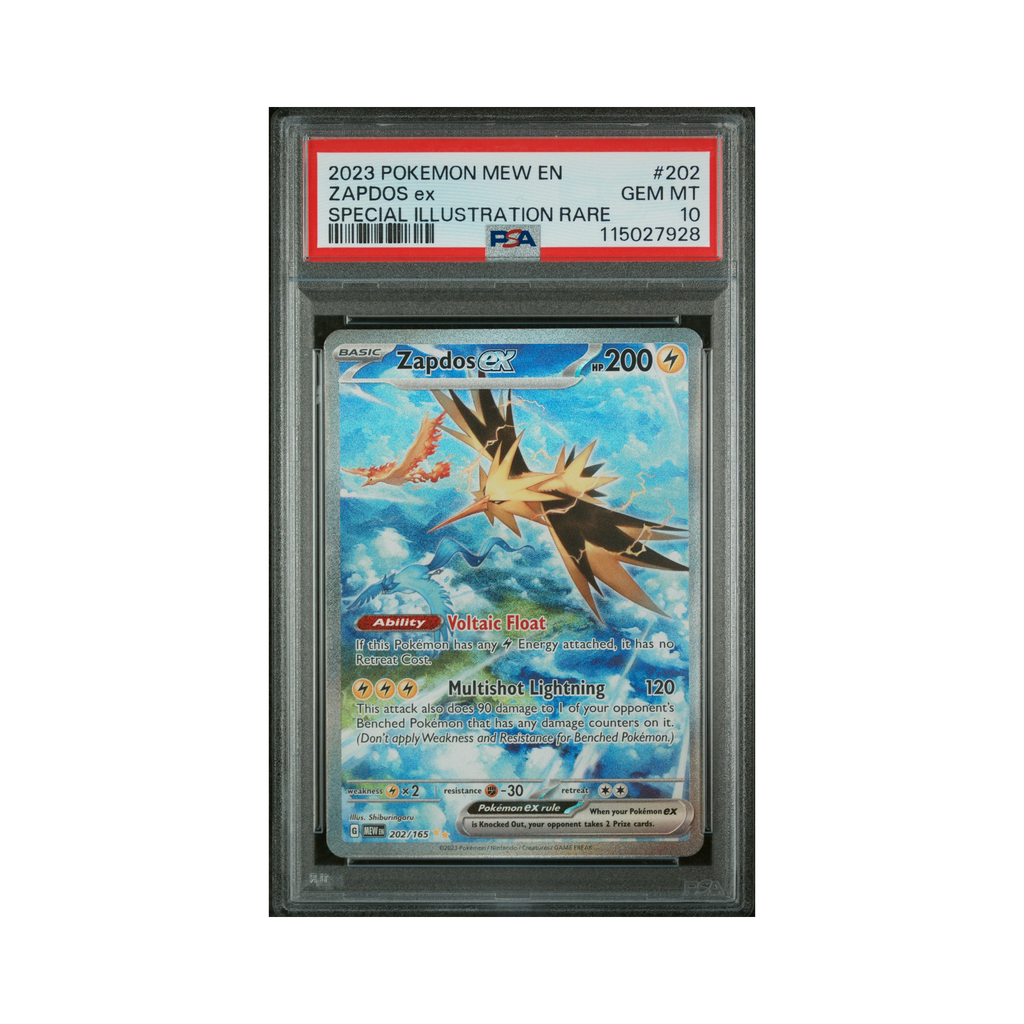 2023 Pokemon 151 Zapdos ex #202 PSA 10