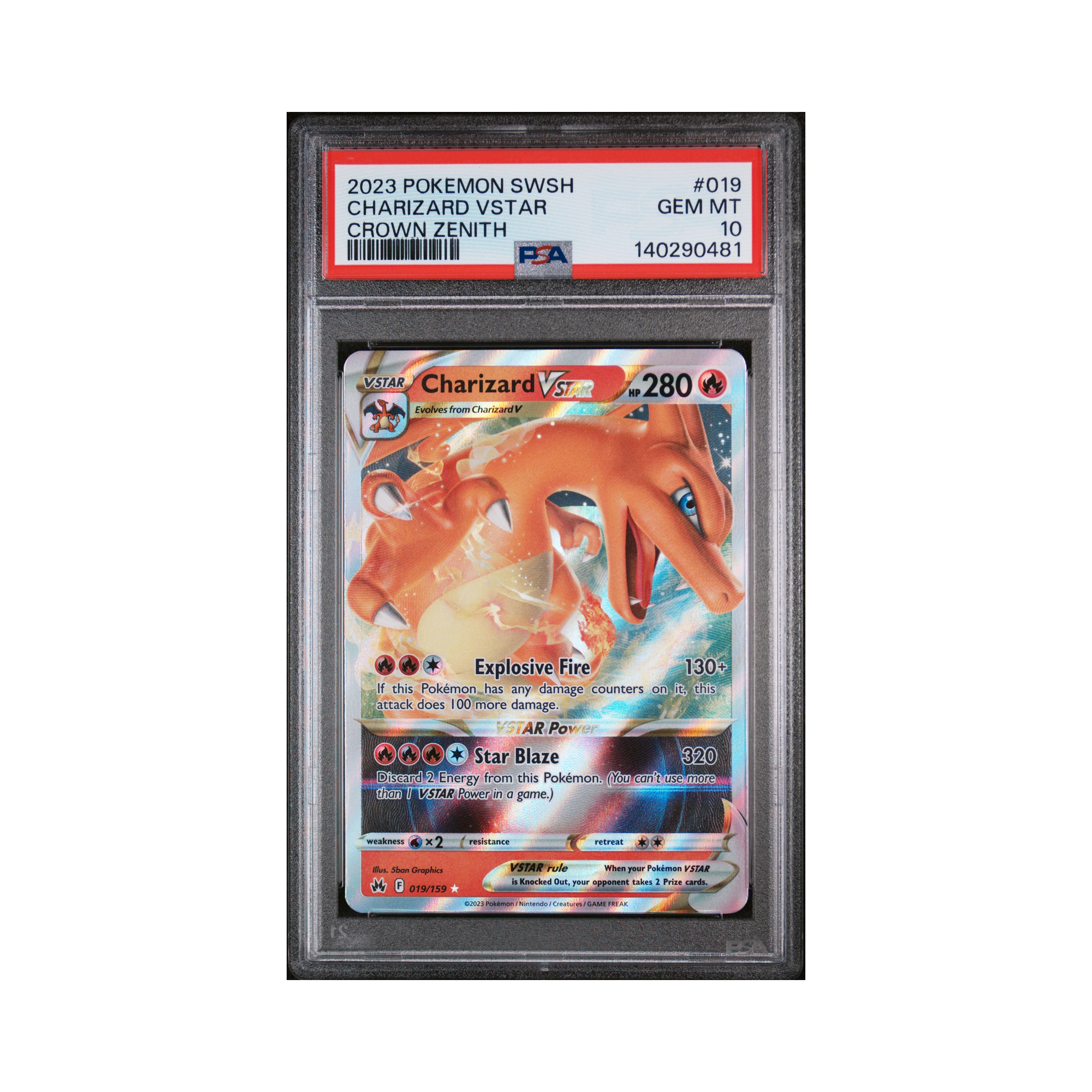 2023 Pokemon Crown Zenith Charizard VSTAR #19 PSA 10