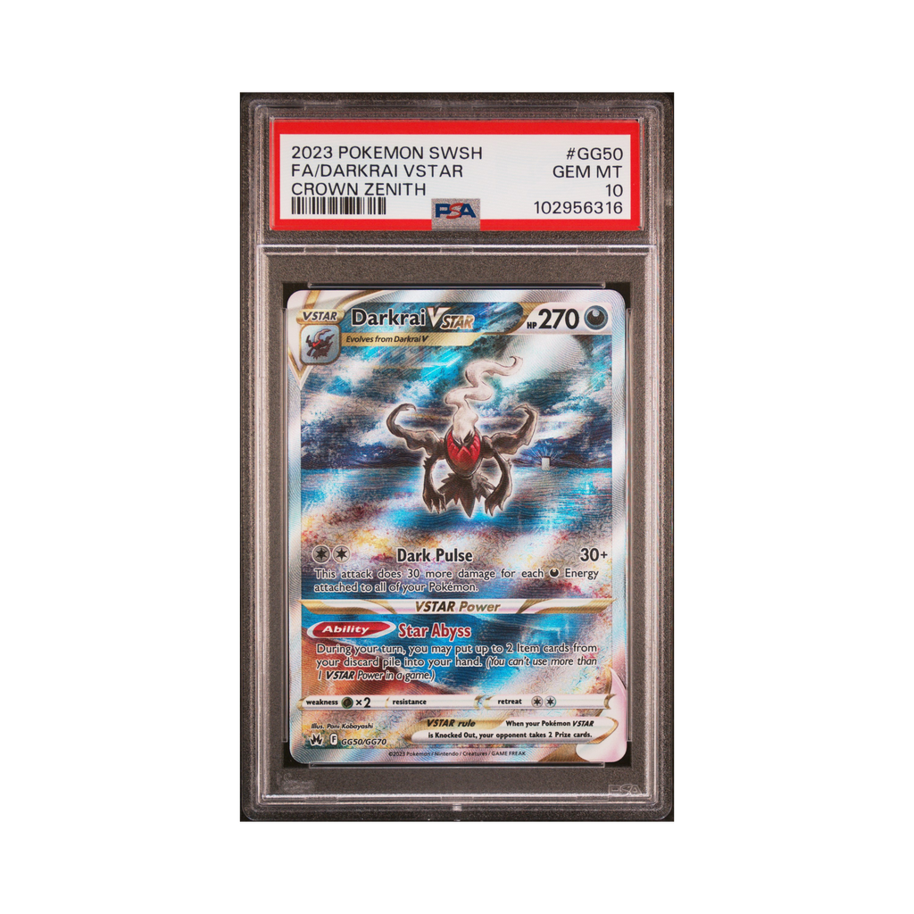 2023 Pokemon Crown Zenith Galarian Gallery Darkrai VSTAR #GG50 PSA 10
