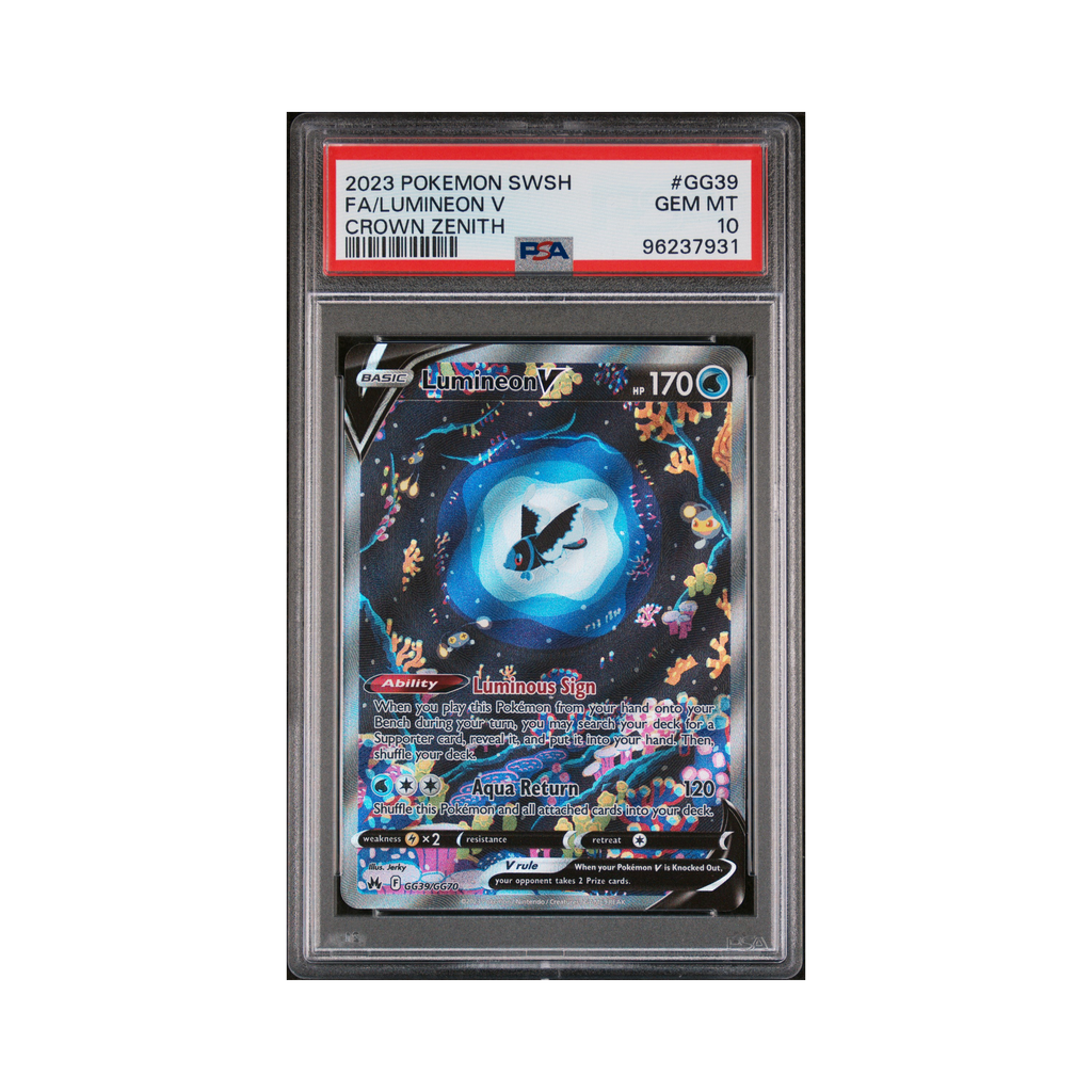 2023 Pokemon Crown Zenith Galarian Gallery Lumineon V #GG39 PSA 10