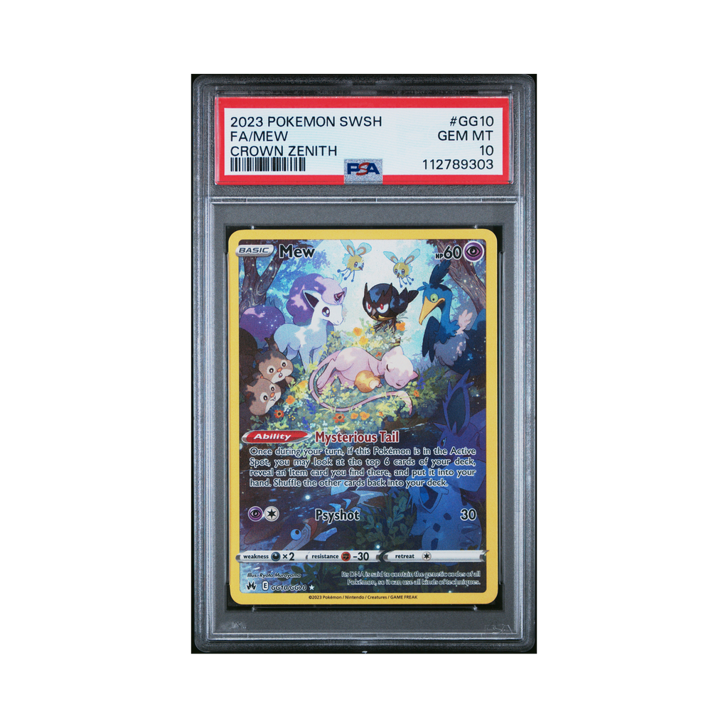 2023 Pokemon Crown Zenith Galarian Gallery Mew #GG10 PSA 10
