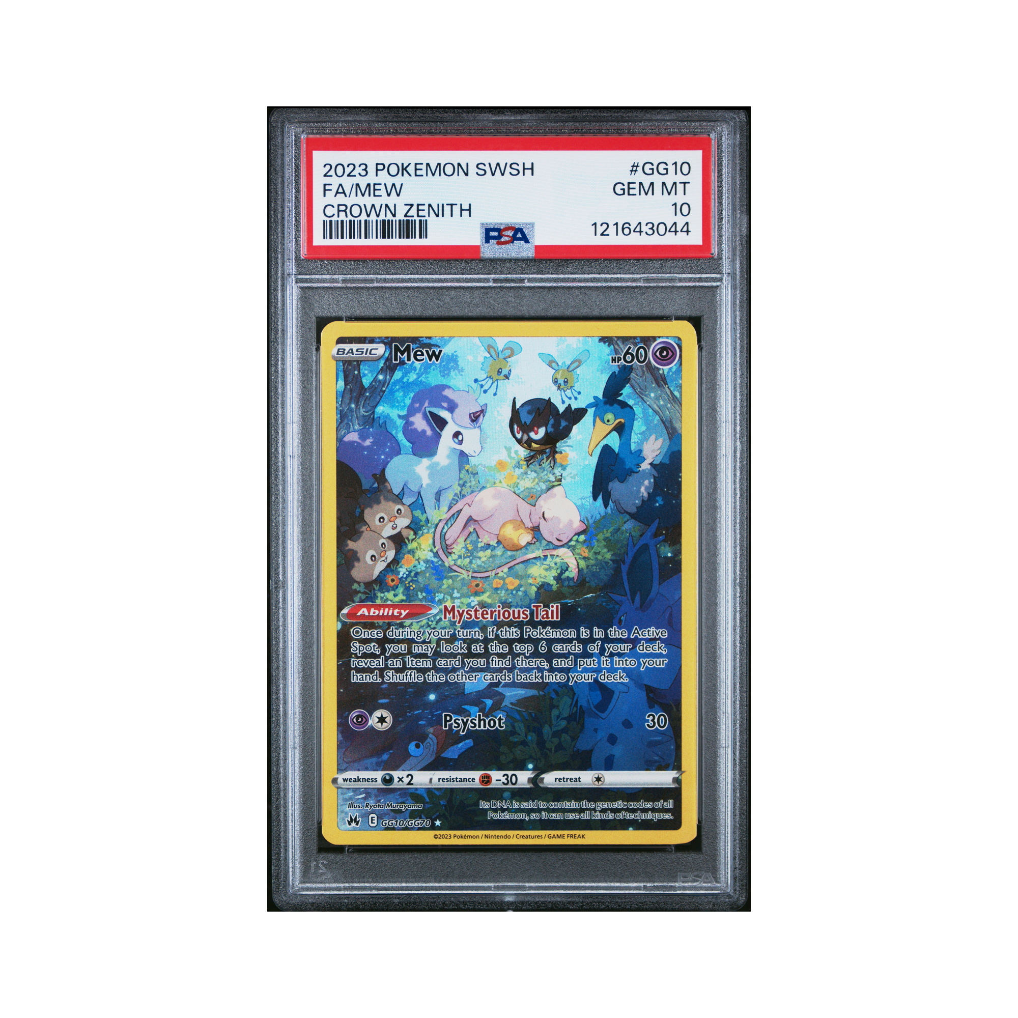 2023 Pokemon Crown Zenith Galarian Gallery Mew #GG10 PSA 10