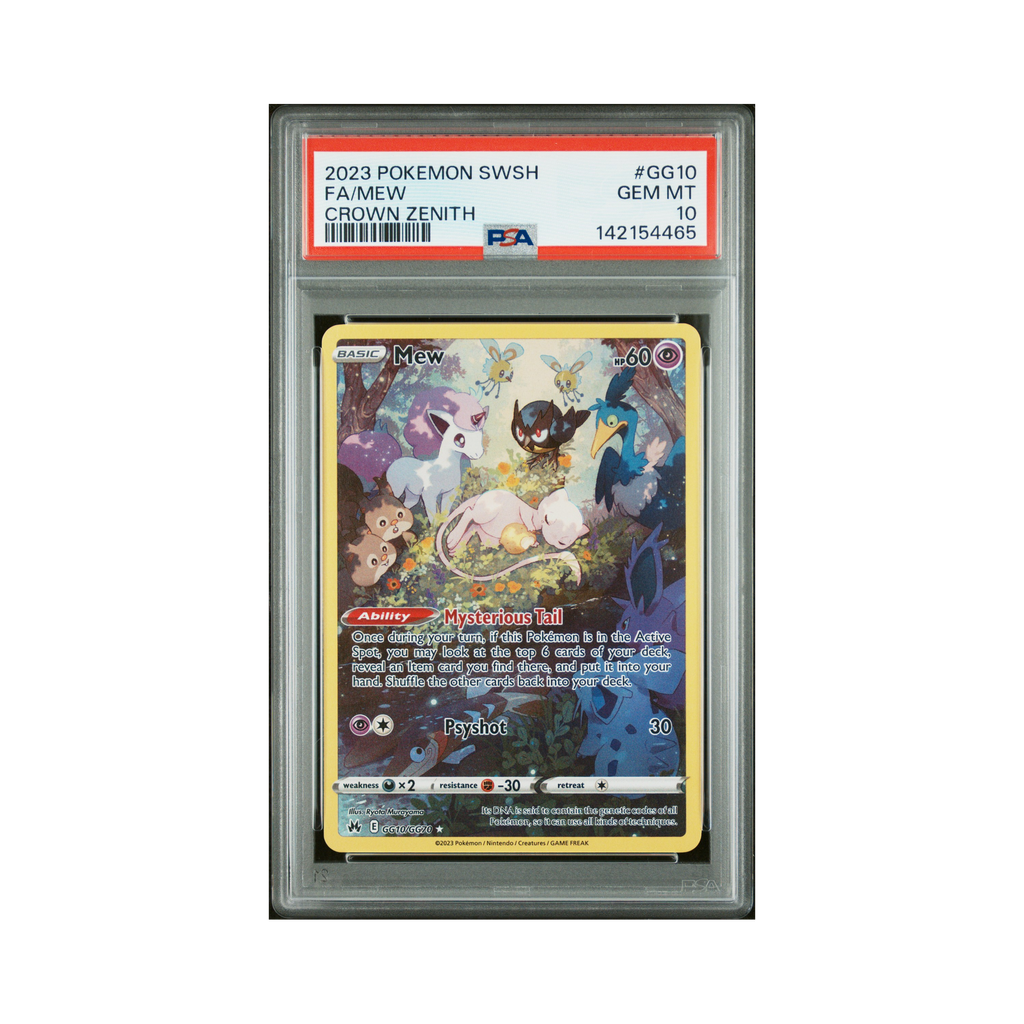 2023 Pokemon Crown Zenith Galarian Gallery Mew #GG10 PSA 10