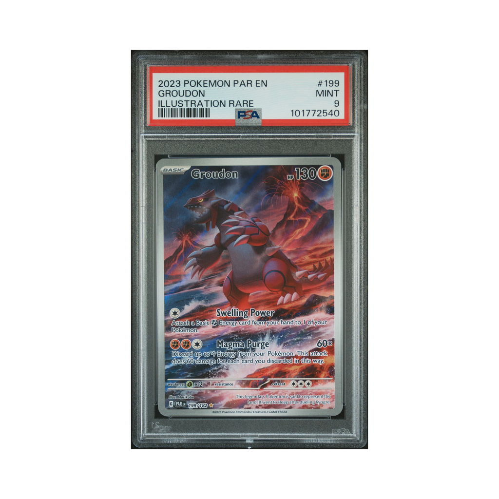 2023 Pokemon Paradox Rift Groudon #199 PSA 9