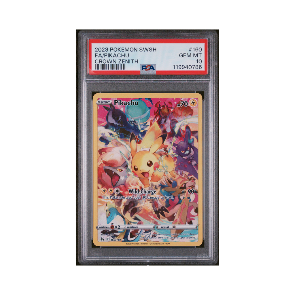 2023 Pokemon Sword And Shield Crown Zenith Pikachu #160 PSA 10